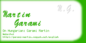 martin garami business card